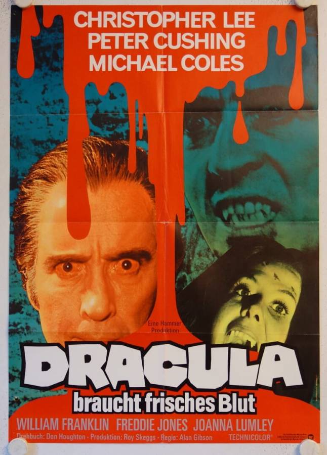 Scars of Dracula re-release german movie poster